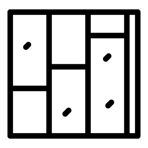 Wall stone icon outline vector House cement Drywall plaster