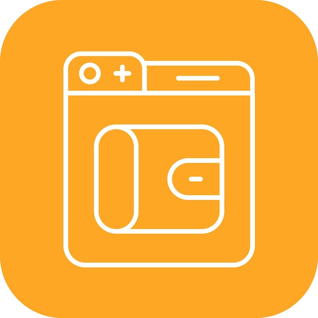 wallet icon vector image can be used for web store