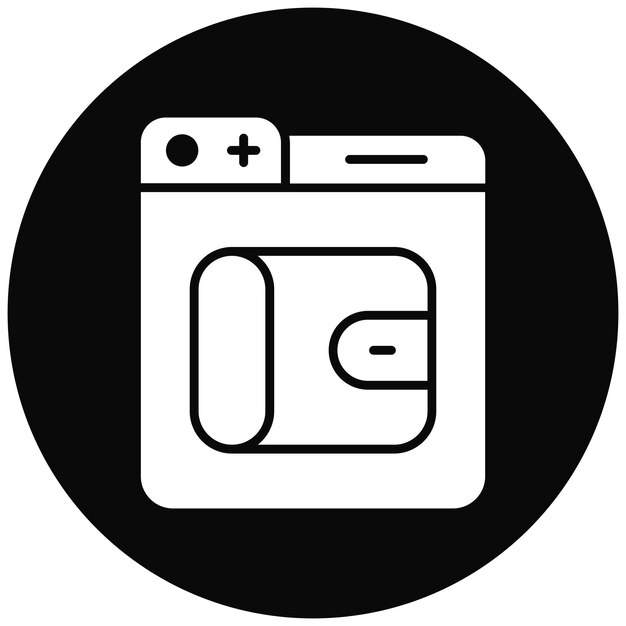 wallet icon vector image can be used for web store