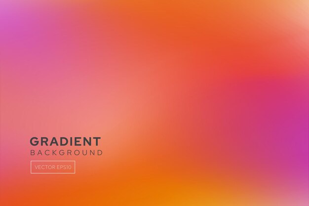 Warm tone orange and pink color summer gradient background vector design