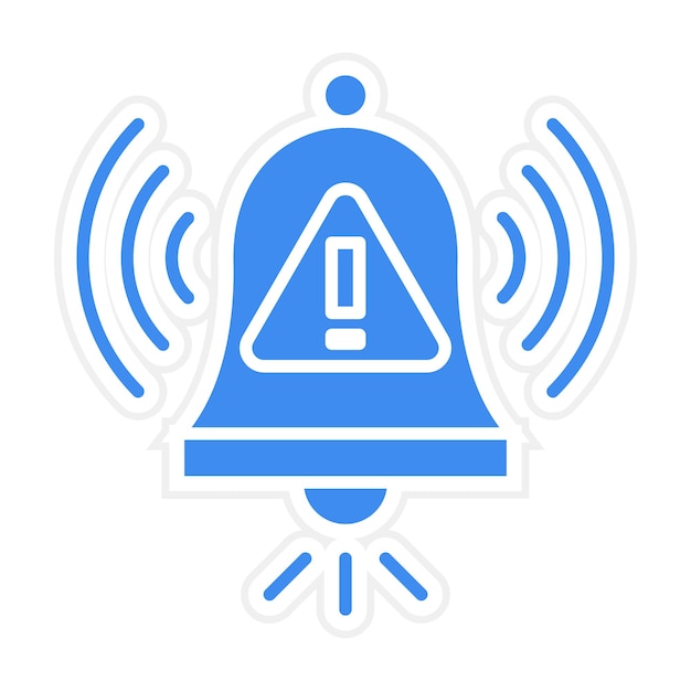 warning alarm icon vector image can be used for security