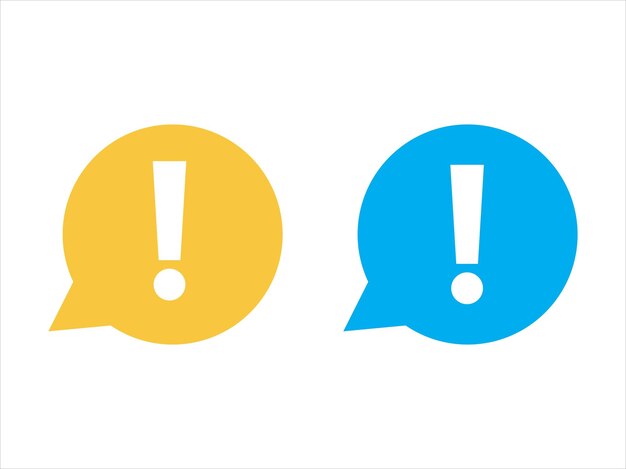 Warning attention sign Attention icon Vector illustration