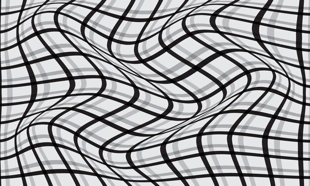 Warped Grid Optical Illusion