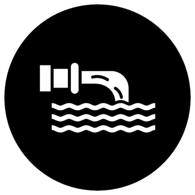 Waste water Vector Icon Design Illustration