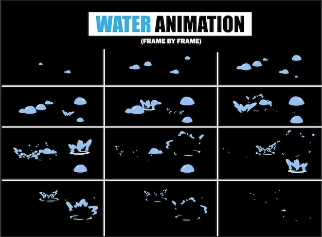 Water Animation Frame by Frame
