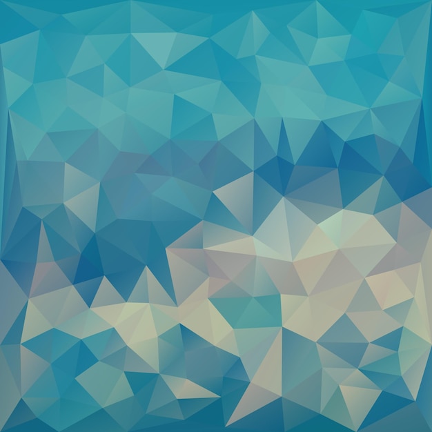 Water blue polygonal background Abstract triangular low poly pattern