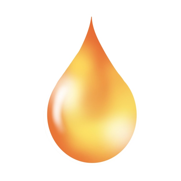 water drop yellow gold oil