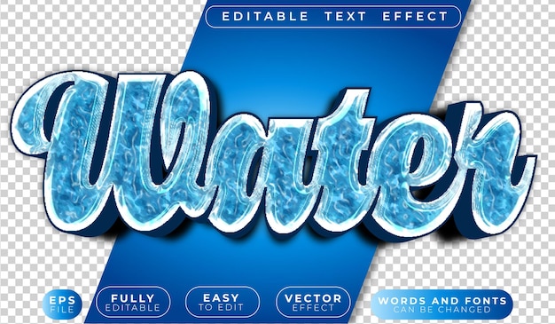 water ocean drop splash wave blue aqua fully editable vector text file