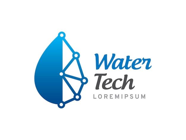 Water Tech logo symbol or icon template