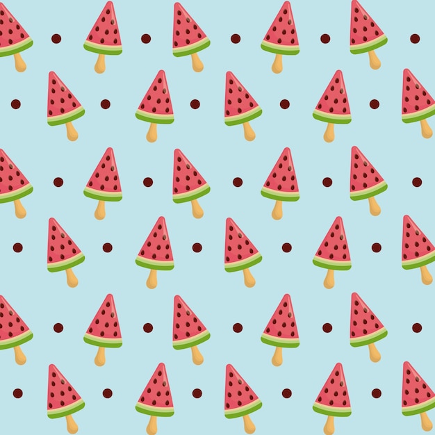 watermelon ice creams background 