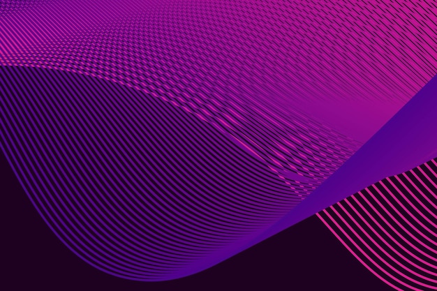 Wave background line with color pink and purple