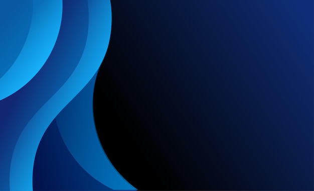 Wave blue gradient background desogn