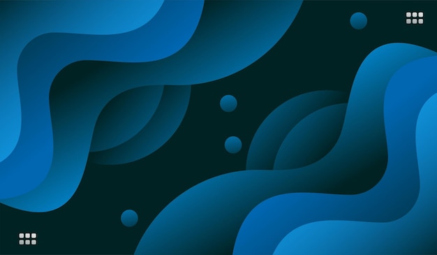 wave blue gradient modern background