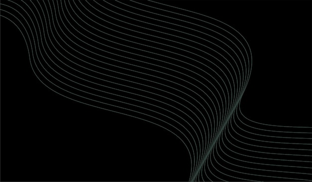 Wave gradient minimalist design style