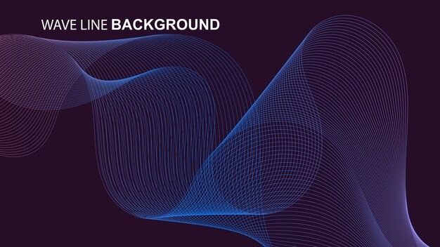 Wave Line Background