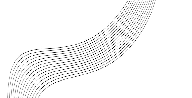 Wave pattern simple elegant flow background element illustration curve abstract geometric striped