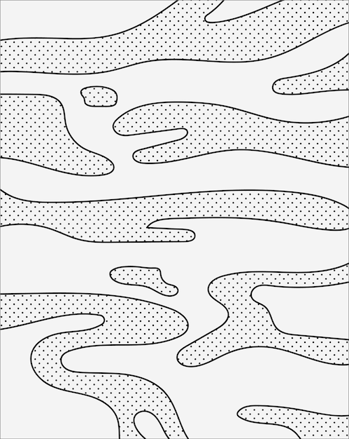 wave screentone background bnw series