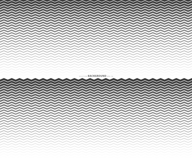 Wave zigzag lines pattern Black wavy line on white background Texture vector illustration