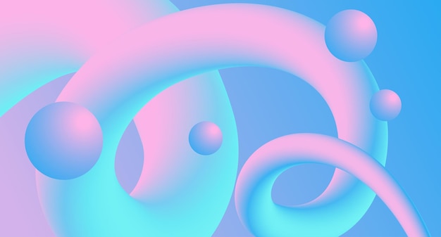 wavy 3d abstract background