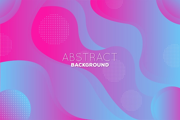 wavy geometric red and blue abstract background with gradient color