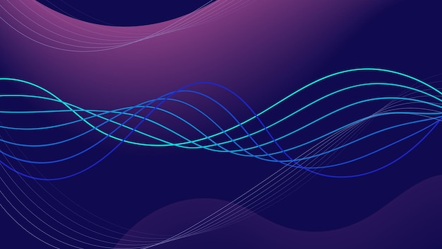 Wavy Line Abstract Background Design