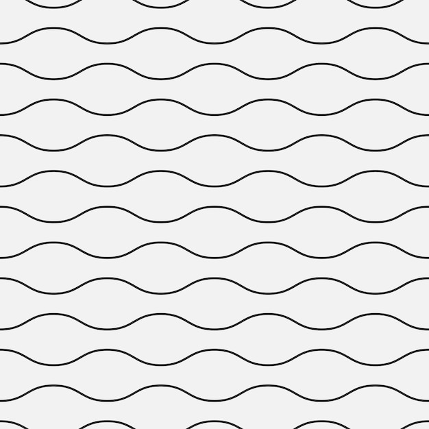 Wavy seamless pattern Simple repetitive background for your design