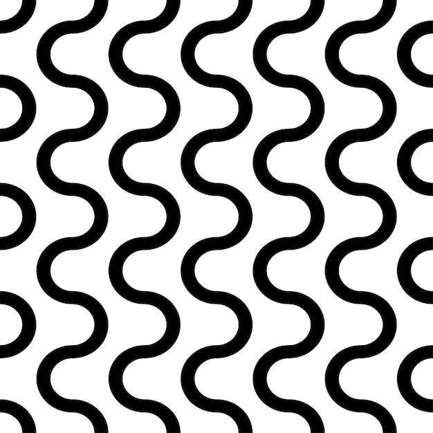 wavy seamless striped vertical pattern vector curly endless background geometric curve texture