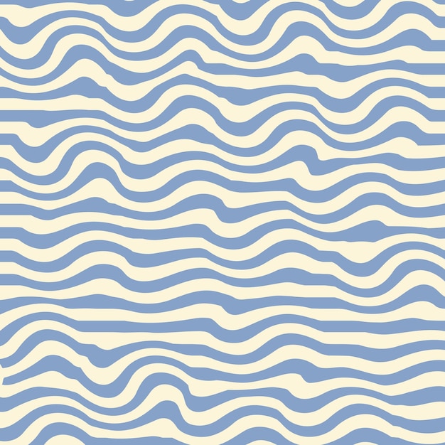 Wavy stripes background. Abstract geometric texture. Trendy wavy distorted square pattern.