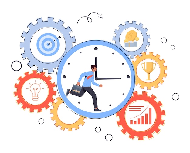 Ways to achieve goals vector concept