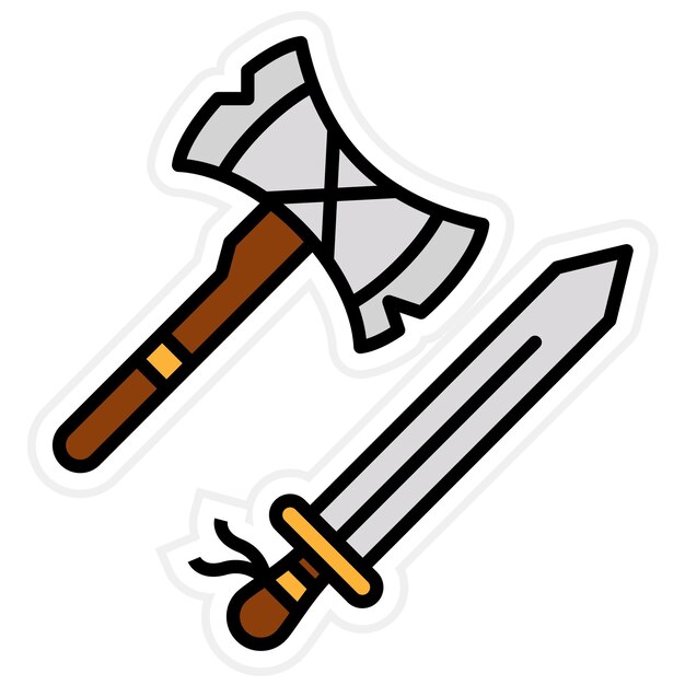 Weapon icon vector image Can be used for Prehistoric
