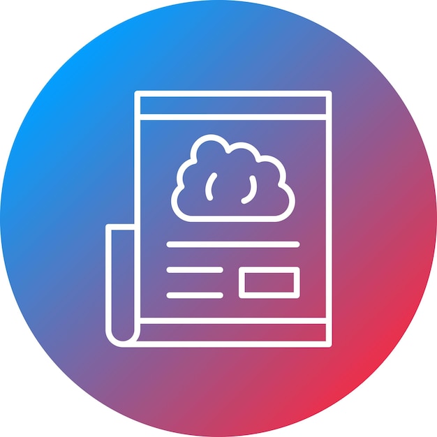 Weather News icon vector image Can be used for News and Media
