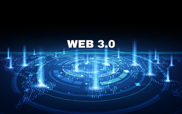WEB 30-typografi med 3D hologram globe vektorillustration