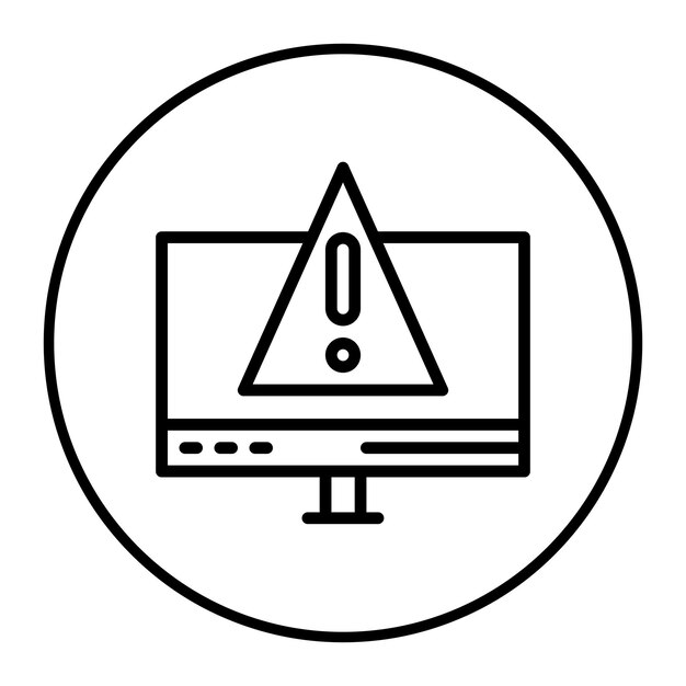 Web Alert Vector Illustration