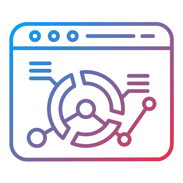 Web Analytics icon vector image Can be used for Marketing