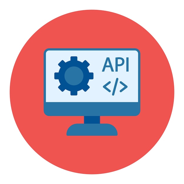 Web API Flat Illustration