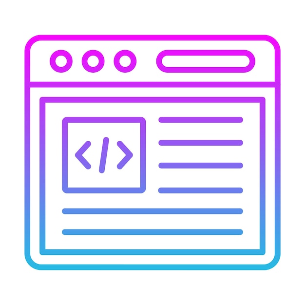 Web Coding Icon