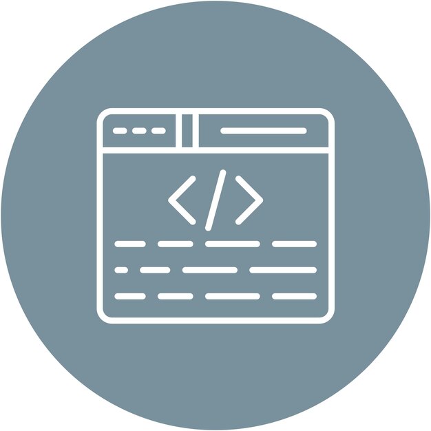 Web Coding Vector Illustration Style