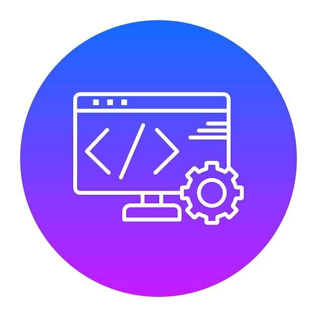 Web Coding Vector Illustration