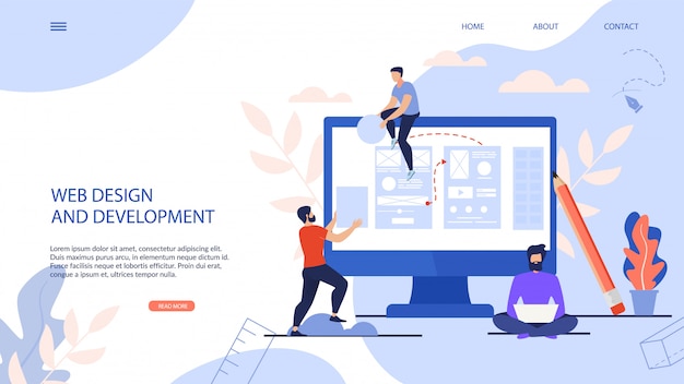 Web Design and Development landing page