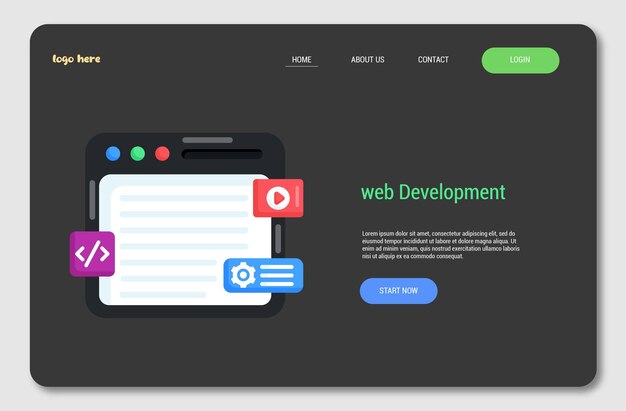 Web design template