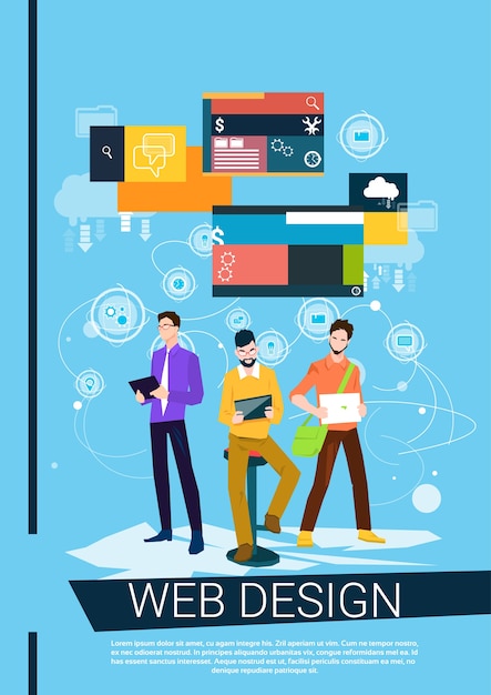 Web Designer Business People Team Working