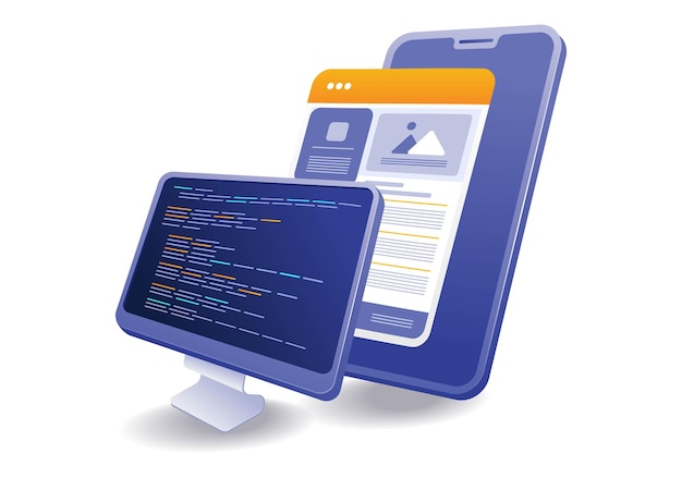 Web developer of smartphone application testing