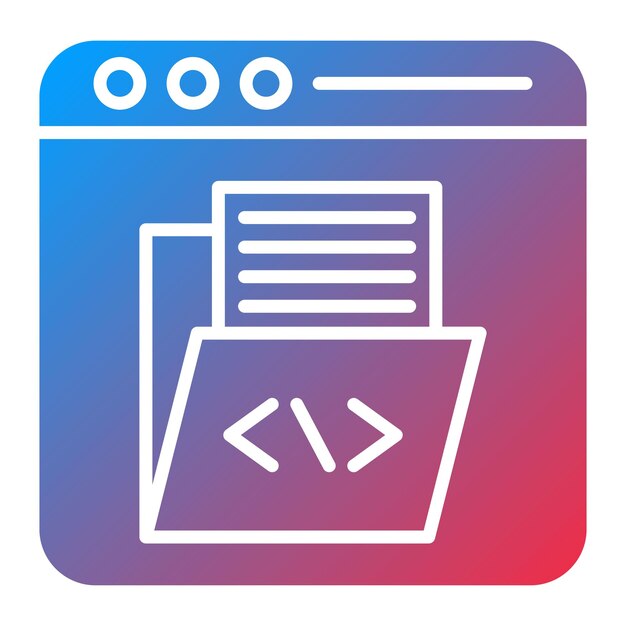web development icon vector image can be used for business and finance