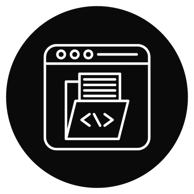 web development icon vector image can be used for business and finance