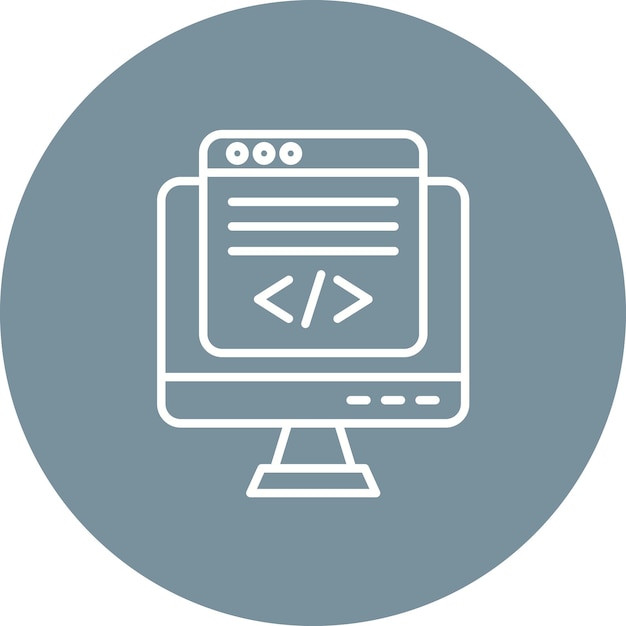 web development icon vector image can be used for online marketing