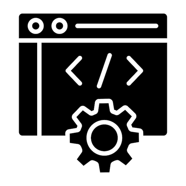 Web development Vector Icon Design Illustration