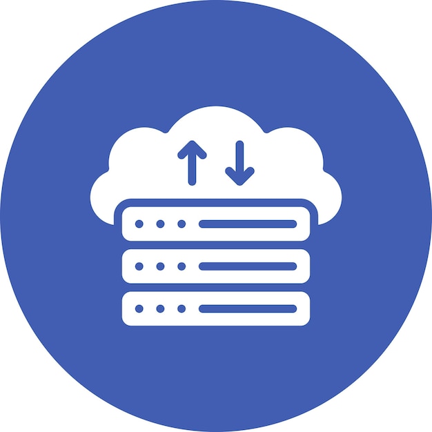 web hosting vector icon illustration of web hosting iconset
