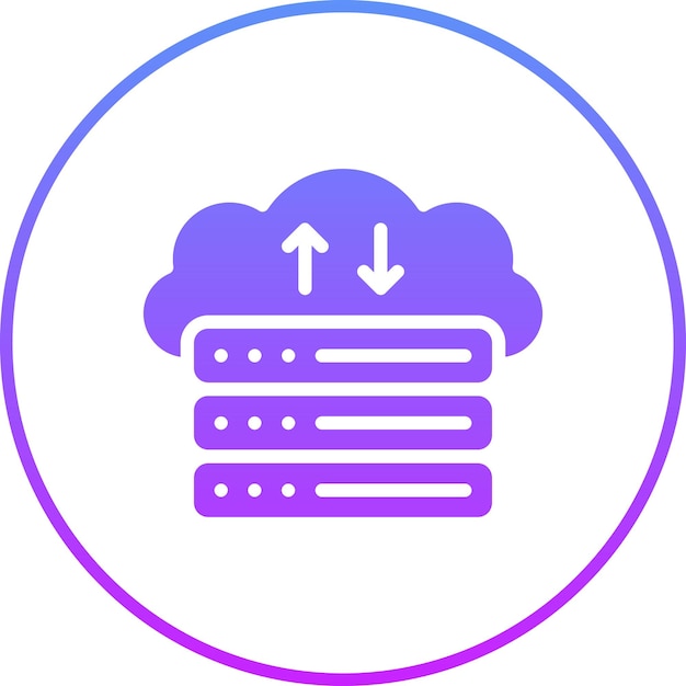 web hosting vector icon illustration of web hosting iconset