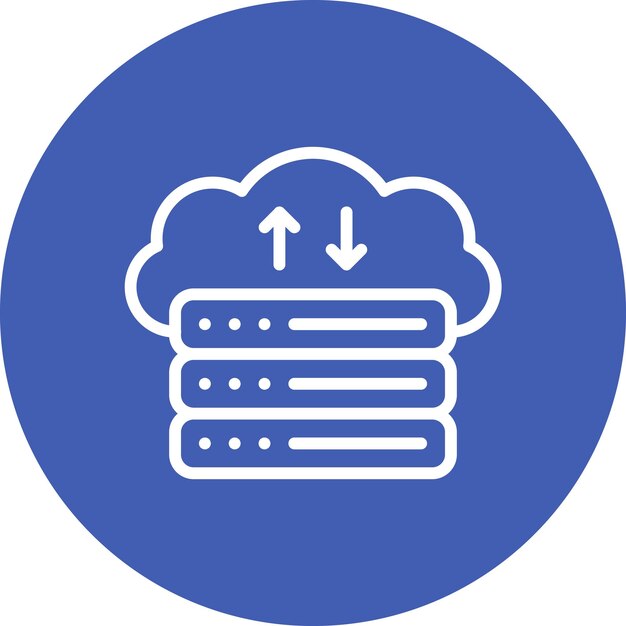 web hosting vector icon illustration of web hosting iconset