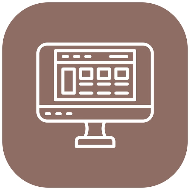 Web Interface Vector Illustration Style